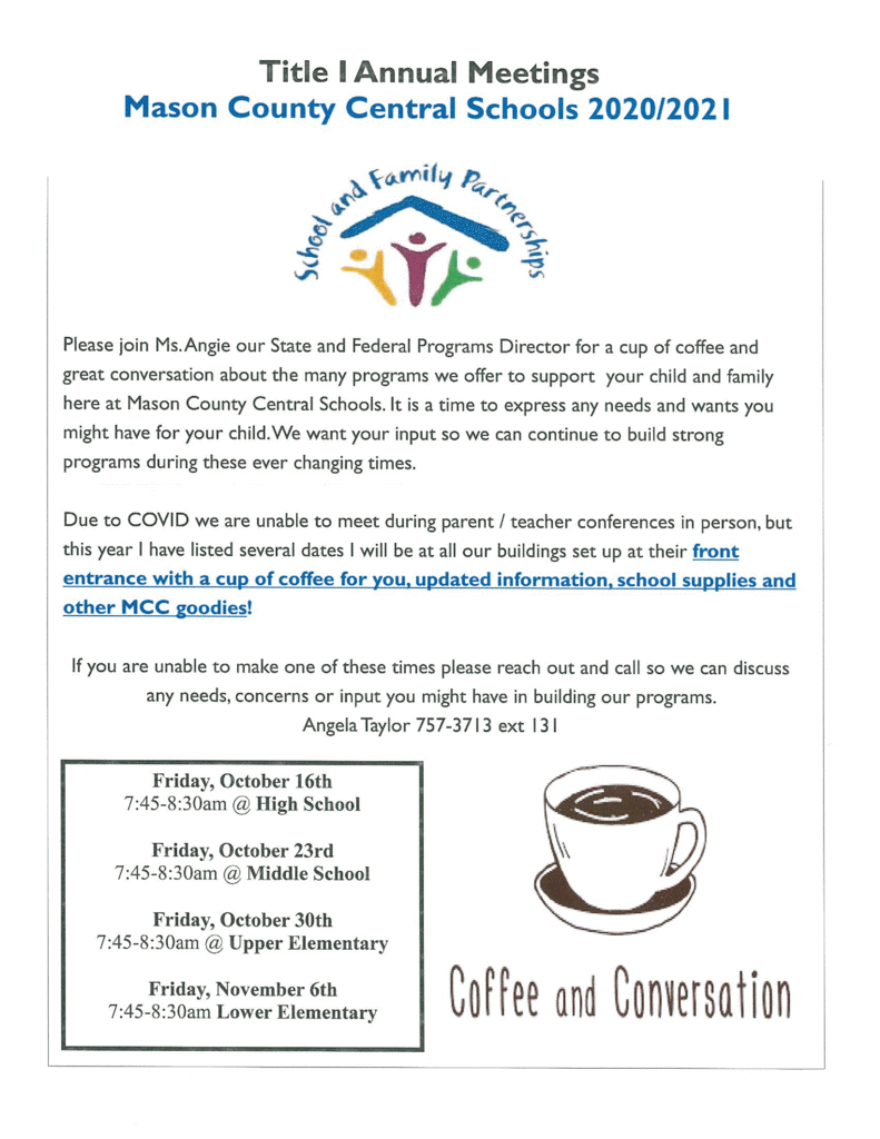Coffee and Conversation with Ms. Angie