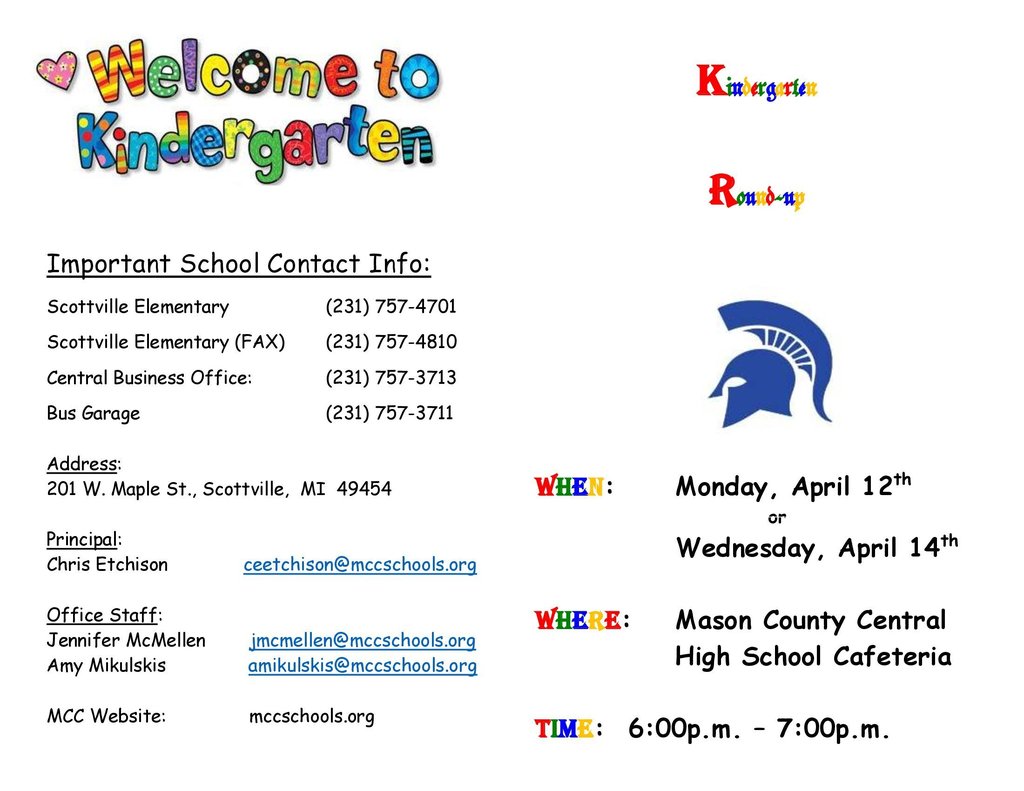 Kindergarten Round Up
