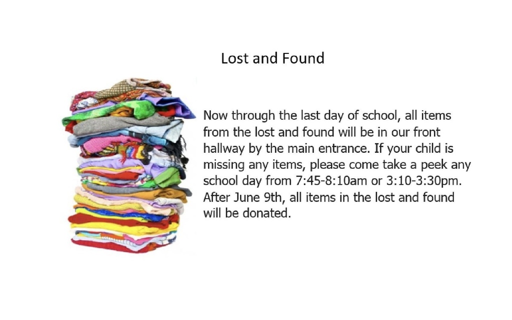 Mason County Central Scottville Elementary Lost and Found