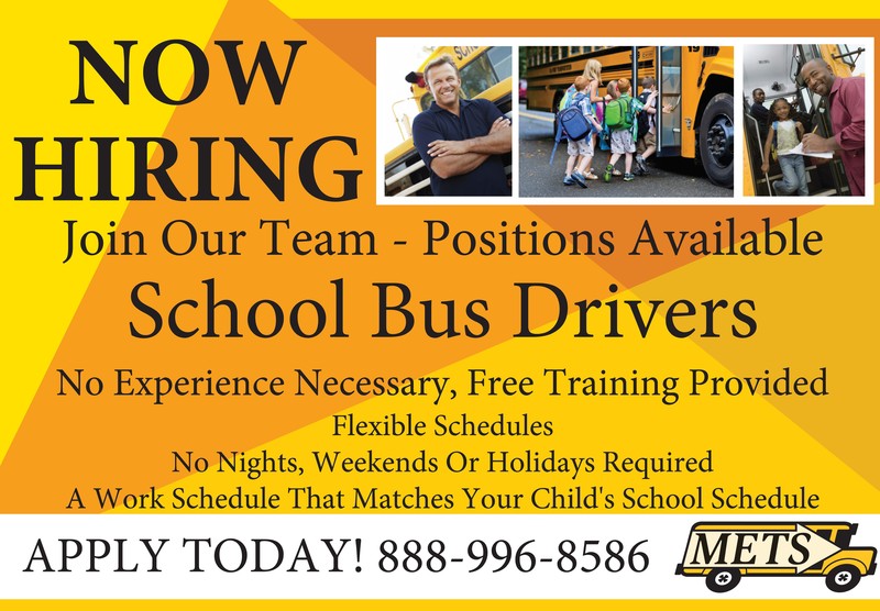 Now Hiring School Bus Drivers Mason County Central School District